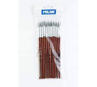 Pack 12 Pinceles Escolar Serie 101 nº 5 Milan