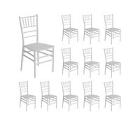 Pack 12 sillas para catering apilables 7house
