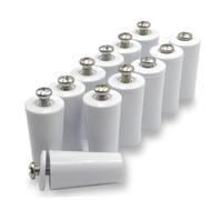 Pack 12 Topes Persiana Blanco de 40mm para para Persianas Enrollables. Topes Fabricados en PVC | Cada Tope de Persiana Blanco Incluye Todo lo Necesario para su Montaje.