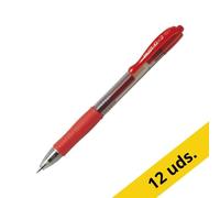 Pack: 12x Pilot Bolígrafo Roller de gel rojo