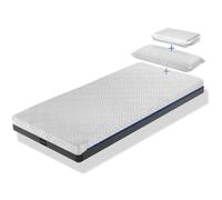Pack 1x colchon viscoelástica 90x140x20 cm platon + 1x almohada visco + 1x protector
