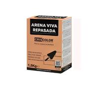 Pack 2 Arena Viva Repasada 1,5 Kg - Árido Fino Natural para Construcción y Bricolaje - Ideal para Mezclas con Cemento, Mortero y Reparaciones - Uso Interior y Exterior - Granulometría Seleccionada