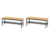 Pack 2 Bancos Vestuario 622 Pino - Montado (2, 1600x400x450mm)