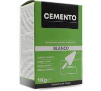 Pack 2 Cemento en Polvo 1 Kg Gris o Blanco / Mortero 1 Kg - Preparado para Reparaciones y Obras - Alta Resistencia y Fácil Mezcla - Uso Interior y Exterior - Ideal para Albañilería, Bricolaje y