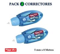 PACK 2 CORRECTORES CINTA TIPP-EX MICRO TAPE TWIST 8 METROS. CORRECTOR