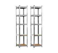 7house Pack 2 Estanterías Modulares con 5 Baldas Ajustables 180x40x40cm 175Kg 7house