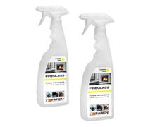 Pack 2 Fireglass 750 ml Limpiador Vitrocerámica y Chimeneas | Elimina Grasa y Hollín | Barbacoas, Hornos y Placas de Inducción