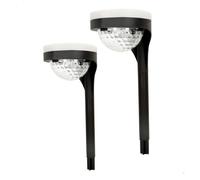Aktive Balizas solares 61558 – 22 lúmenes, 11 LEDs, 6–8 h, impermeable – Pack de 2