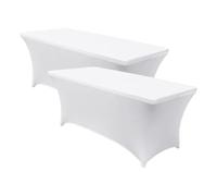 Pack 2 Fundas para Mesas Plegables Rectangulares Catering 150x74cm 7house