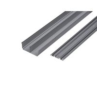 Pack 2 guias correderas gris 270 cm