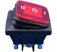 Pack 2 Interruptores 30A Control Motor para adelante Atrás Pack(red) | Protección IP55 contra para polvo y salpicaduras, para ideal para marina, exteriores y ambientes húmedos
