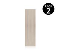 duehome - Pack 2 paneles acústicos Noiseless 240 Grey - oak