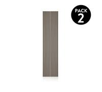 duehome - Pack 2 paneles acústicos Noiseless 240 Black - oak