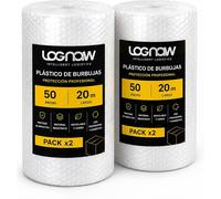 Pack 2 Rollos de Plástico de Burbujas 50 cm x 20 m