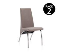 Pack 2 sillas de comedor Lise Tex marengo