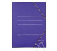 PACK 20 CARPETA CARTON Fº GOMAS Y SOLAPAS AZUL