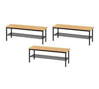 Pack 3 Bancos Vestuario 622 Pino - Montado (3, 1400x400x450mm)