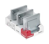 Pack 3 conmut monob alum legrand niloe step