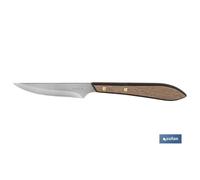 Pack 3 cuchillo de mesa con filo hoja 10cm modelo gulash color nogal