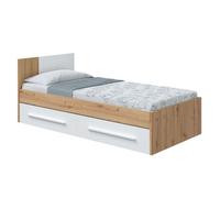 Pack 3 muebles juveniles noa en color roble nodi y blanco artik