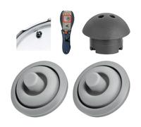 Pack 3 Repuestos Olla WMF Perfect y Perfect Plus, 2 Junta Indicadora de Cocción + 1 Válvula de Seguridad para Ollas a Presión de 2,5L - 8,5L de Silicona