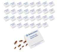 Pack 30 Trampas para Cucarachas | Trampa Adhesiva sin Químicos ni Biocidas | Atrayente de Gran Eficacia con un Adhesivo Ultra Fuerte | Certificado UE | Seguro para Niños y Mascotas - ANTICIMEX