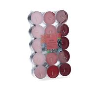 pack 30 unid. velas con aroma frutos-rojos 3,7cm magic lights
