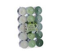 pack 30 unid. velas con aroma musk-flores blancas 3,7cm magic lights