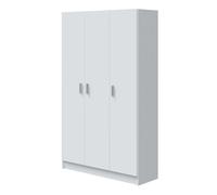 Pack 4 armarios multiusos despensa cuarto colada color blanco muebles auxiliares almacenaje productos limpieza
