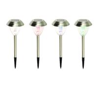 Pack 4 baliza solar inoxidable kitmat