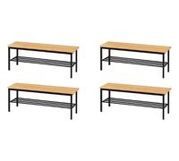 Pack 4 Bancos Vestuario 622 Pino - Montado (4, 1000x400x450mm)