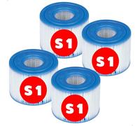 Pack 4 cartuchos spa tipo s1: altura 7,5 cm & 10,8/4 cm