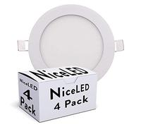 Pack 4 Placas LED 6W 600Lm 6000ºK 40.000H [JL-GP-LZ-1-PK4-AP] | Greenice