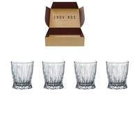 Pack 4 Riedel Vaso de Whisky Fire - x4 Vaso Cristal Fino 6416/80 - Mejor Selección ENOVINOS
