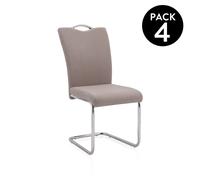 Pack 4 sillas de comedor Dana Tex marengo
