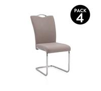 Pack 4 sillas de comedor Dana Tex marengo