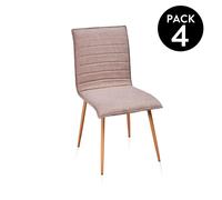Pack 4 sillas de comedor Jules Tex cambria