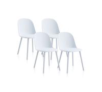 duehome - Pack 4 sillas de comedor Sabra White