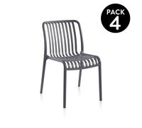 Pack 4 sillas de exterior Jamie Gray