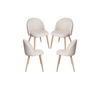 Regalos Miguel - Packs Sillas Comedor - Pack 4 Sillas Vint Tela - Beige beige