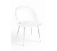 RegalosMiguel Pack 4 Sillas White Vint Terciopelo - Blanco