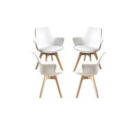 Pack 4 sillones synk - blanco