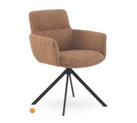 Pack 4 sillones tapizados tweed terracota moteado