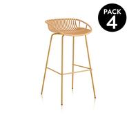 Pack 4 taburetes altos 88x47 cm Ari Sand