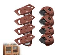 Pack 4 Uds Kit Puertas Correderas Armario pour Rieles de Muebles y Roperos