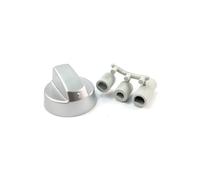 Pack 4 unidades mando horno/cocina 6,8mm universal (Plateado) Anakel Home