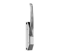 Pack 4 x Cierres Automáticos Vertical Modelo SIN LLAVE Puertas Pequeñas Hostelería | Maneta Nariz Tipo A (Acero Cincado) | Fijación Lateral | Intercambiable Derecha e Izquierda | Zamak 5 Cromo Brill