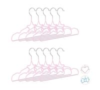 Pack 50 perchas bebé antideslizantes, Perchas infantiles, Perchas rosas estrella