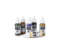 Pack 6 Botes de Pintura acrílica Vallejo Model Color (a Elegir de la Carta de Colores)