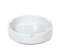 Pack 6 Ceniceros blanco porcelana de forma redondo 10 cm